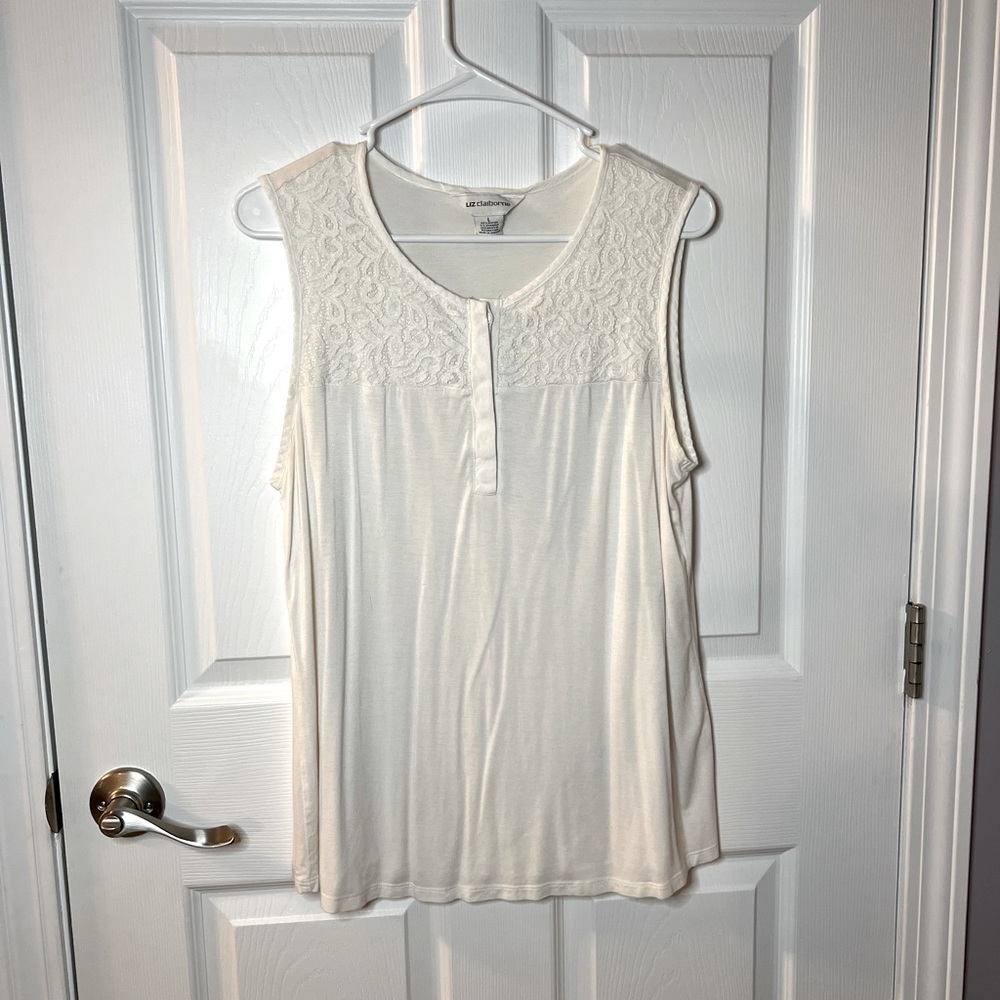 Liz Claiborne Women’s Lace Tank Top L